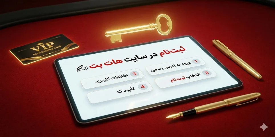 ثبت‌ نام در سایت هات بت ✍️