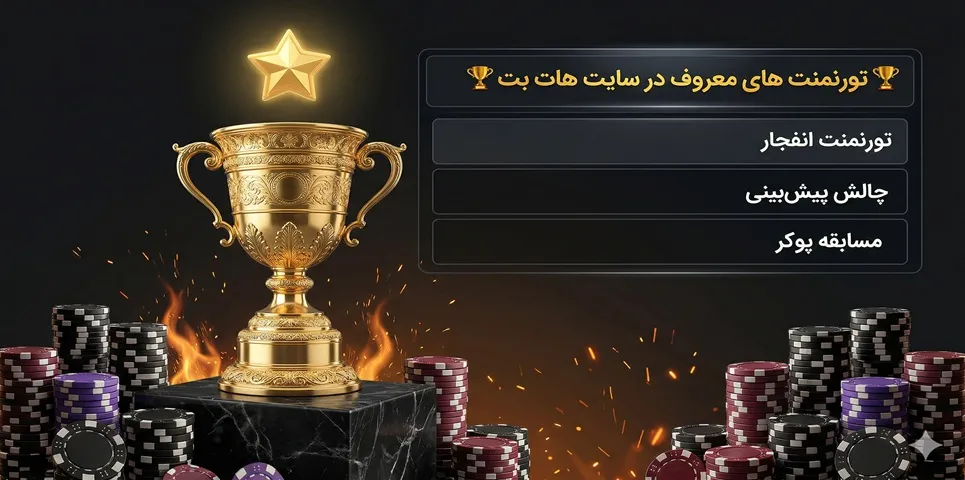 تورنمنت‌ های معروف در سایت هات بت 🏆